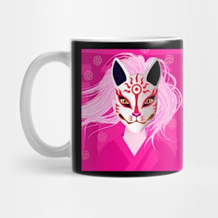 Japanese Kitsune Mask Mug